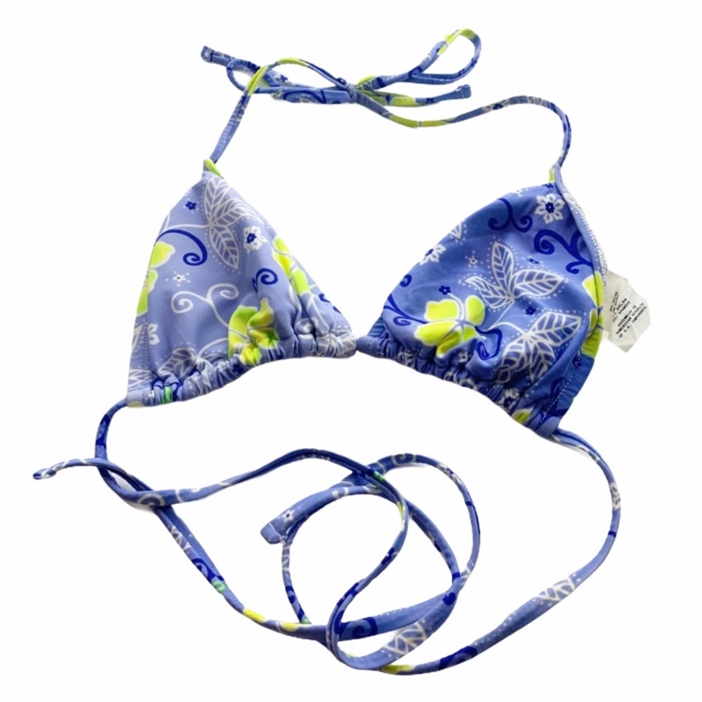 Blue Juniors‎ Size 11 Floral Triangle Bikini Bra Top Swim